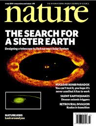 Uma das capas da revista Nature 