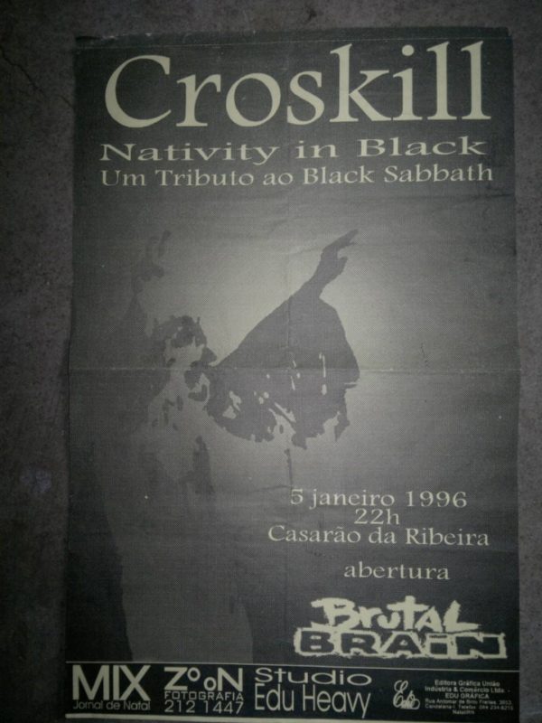 Show cover do Black Sabbath na Rua Doutor Barata
